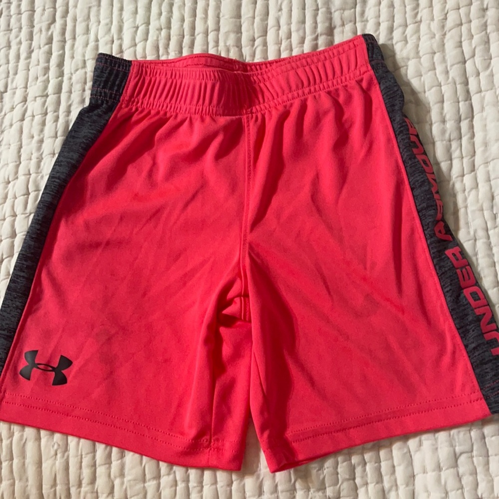 Under Armour dark coral color size 5 shorts